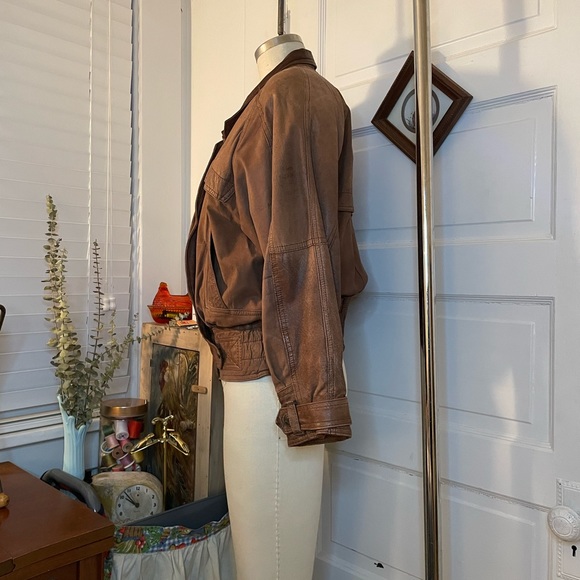 SOLD VTG Adventure Bound Thinsulate 3M Lined Brown Leather Jacket, 1980s - Picture 4 of 16